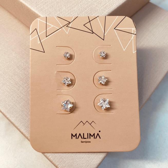 TR PRATA 925 ZIRCONIA ESTRELA 3,4,5MM