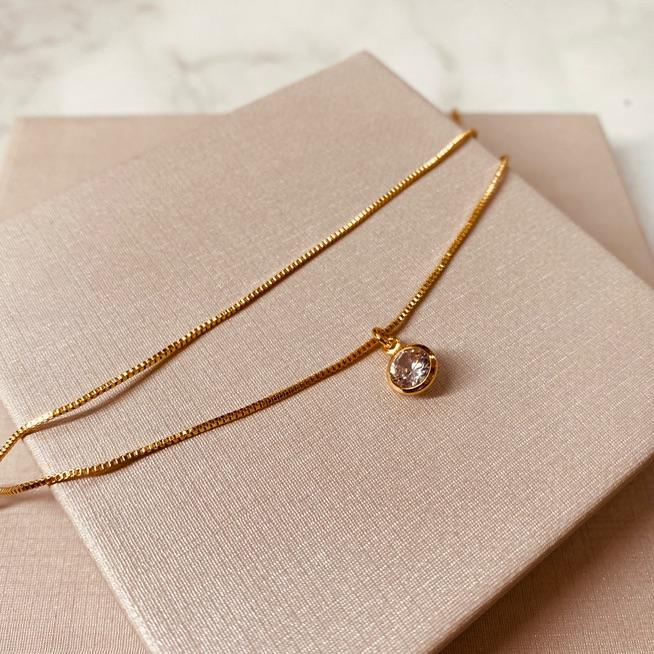 TZ OURO VENEZIANA DUPLA ZIRCONIA