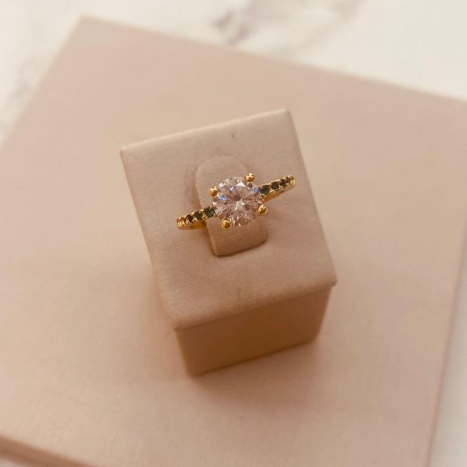 AN OURO SOLITÁRIO 7MM