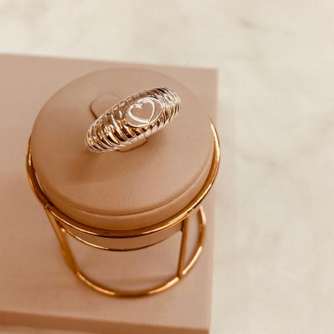 AN PRATA CROISSANT CORAÇÃO