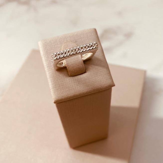 AN PRATA QUADRADO FINO CRAQUELADO