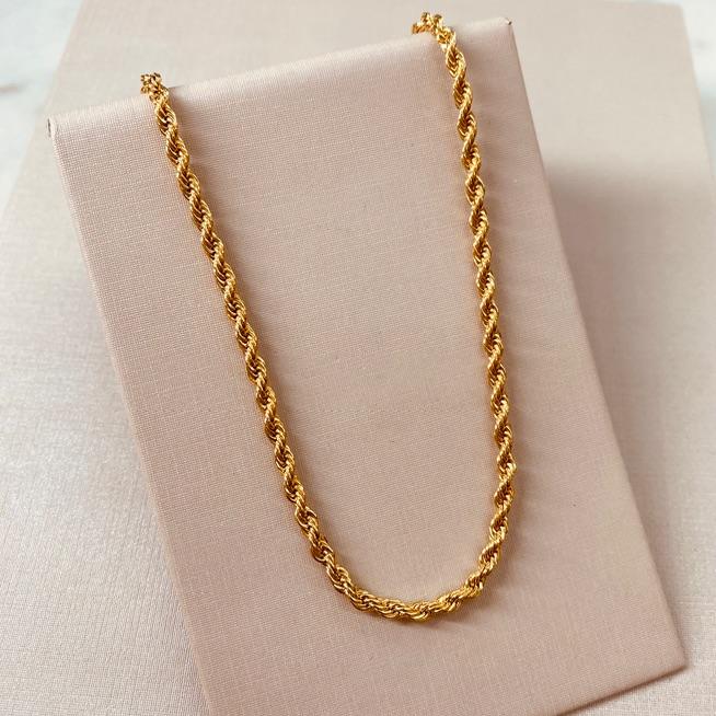 CR OURO CORDÃO BAIANO 40CM 3MM