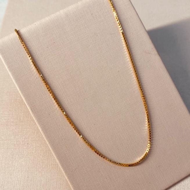 CR OURO VENEZIANA 1MM 70CM