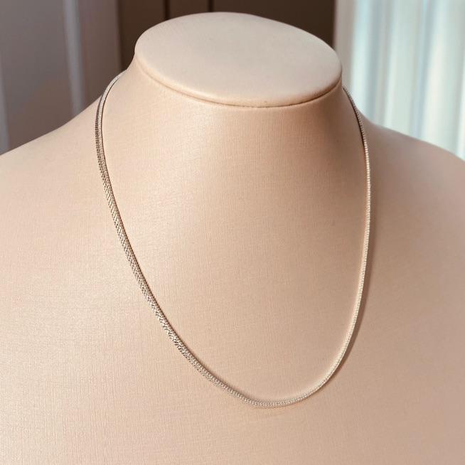 CR PRATA DIAMANTADA 2MM 35+5