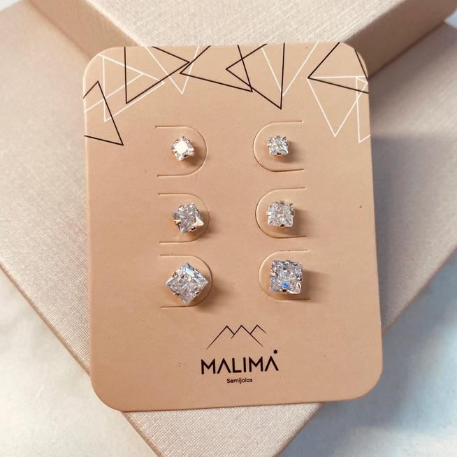 TR PRATA 925 ZIRCONIA QUADRADA 3,4,5MM