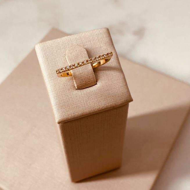 AN OURO FINO MICRO CRAVEJADO