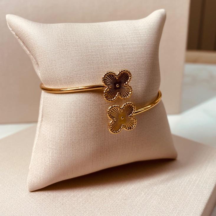 BRAC OURO ABERTO VAN CLEEF