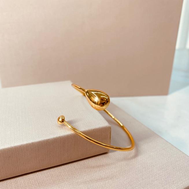 BRAC OURO FINO GOTA LISA