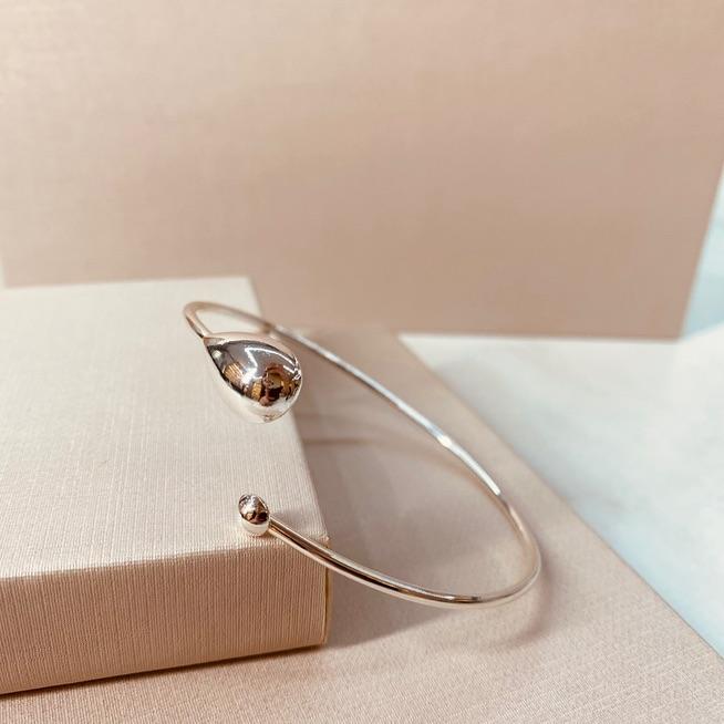 BRAC PRATA FINO GOTA LISA