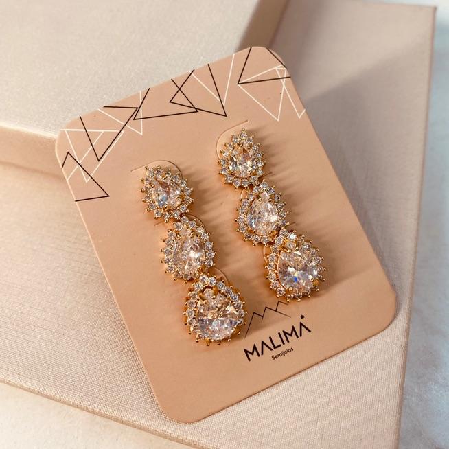 TR OURO GOTA MICRO CRAVEJADA EM VOLTA