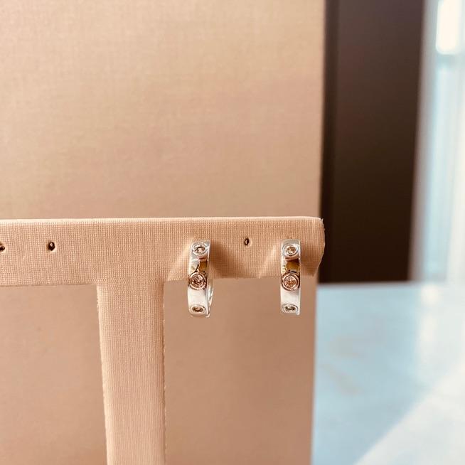 BR PRATA ARGOLA FINA LISA 3 ZIRCONIAS