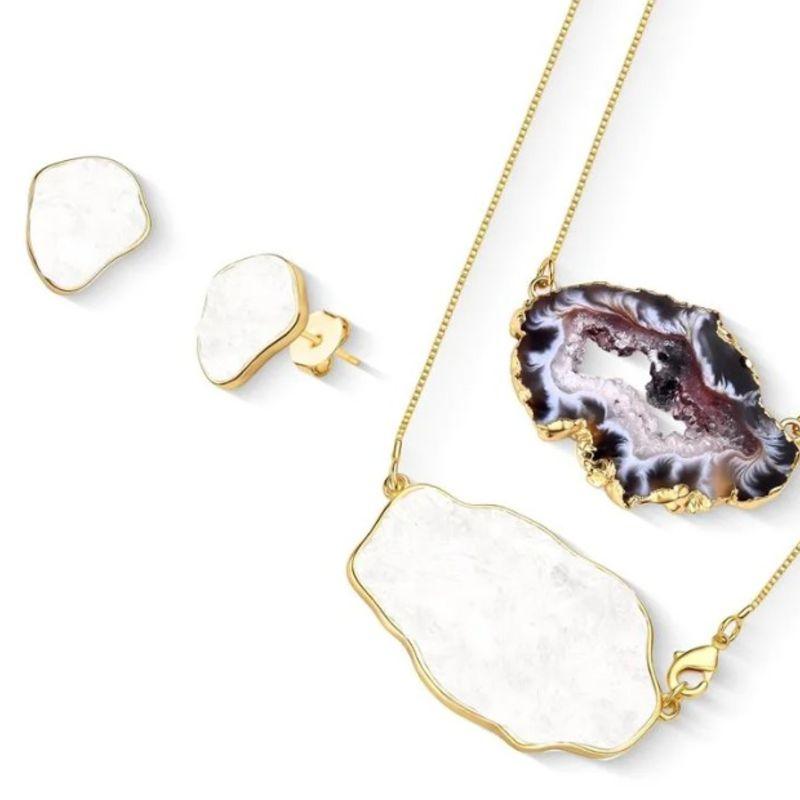 CJ OURO GEODO NATURAL E SELENITA