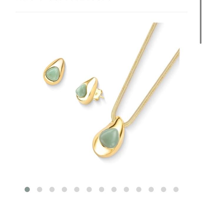 CJ OURO MOVIMENTO QUARTZO VERDE