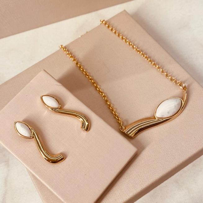 CJ OURO ONDA HOWLITA BRANCA