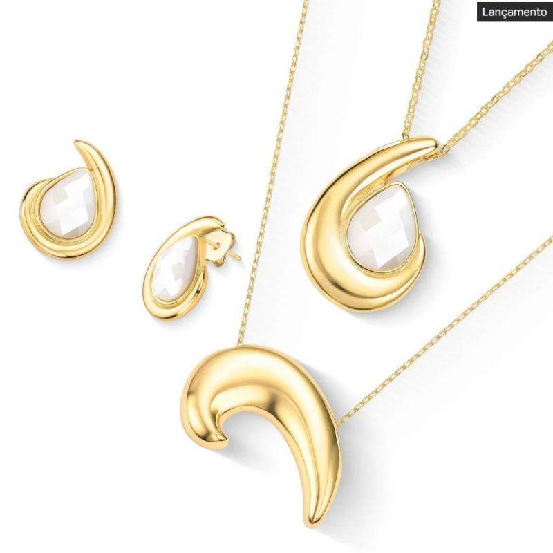 CJ OURO PORCELANA PEROLADA