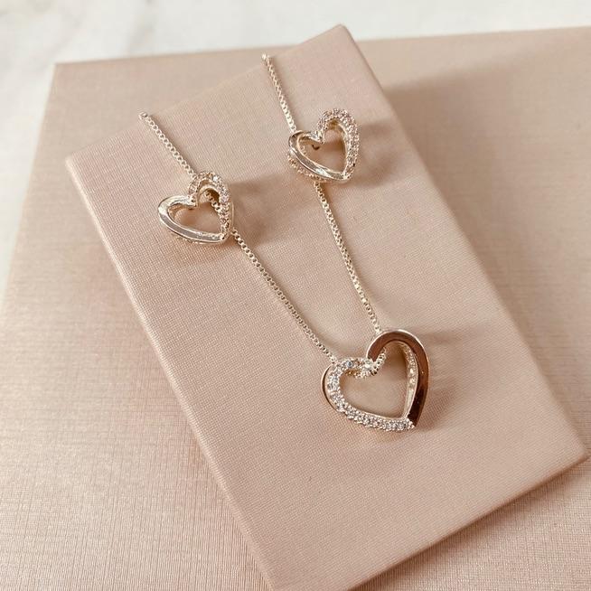 CJ PRATA CORAÇÃO 3D