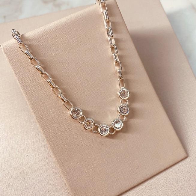 CK PRATA CARTIER ZIRCONIA AO CENTRO