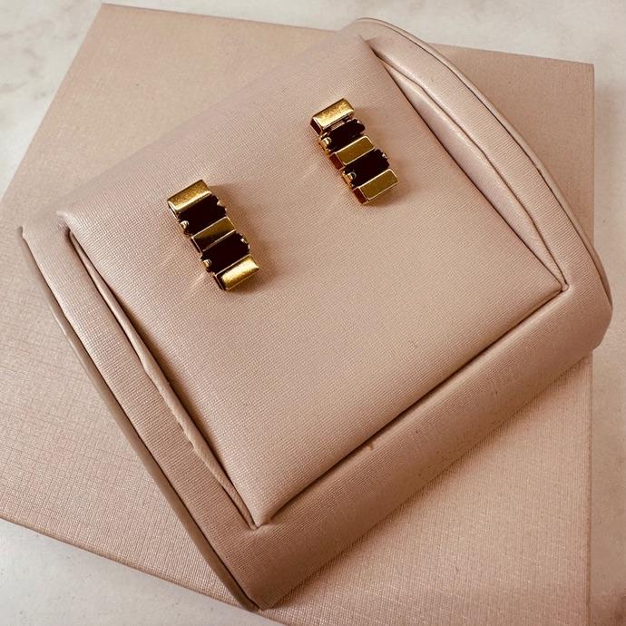 BR OURO E BAGUETE NEGRA