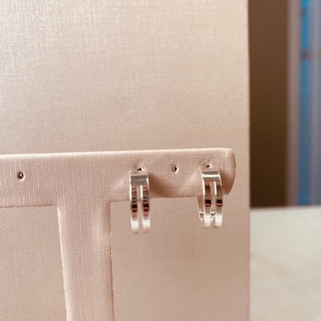 BR PRATA ARGOLA LISA VAZADA