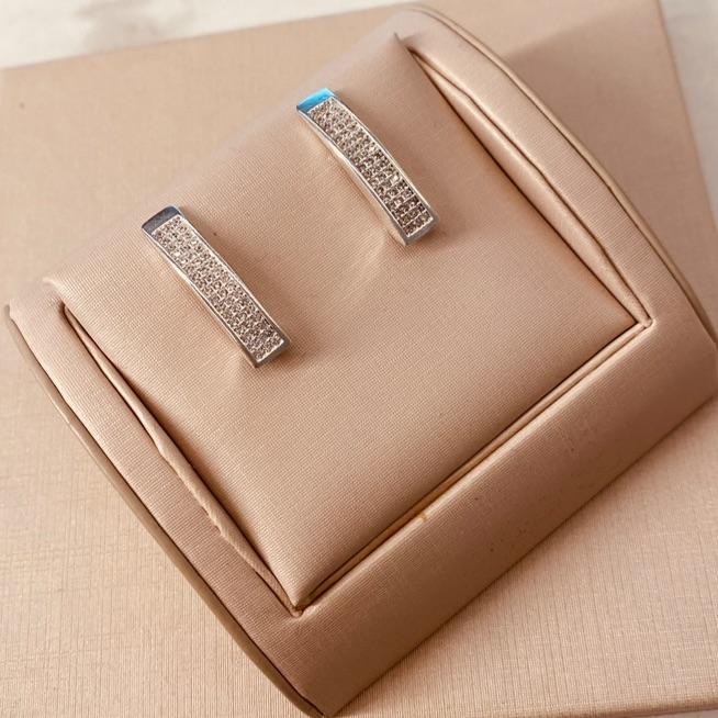 BR PRATA EARHOOK MICRO CRAVEJADO