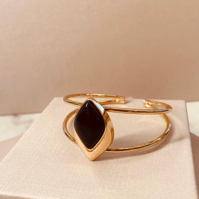 BRAC OURO AGATA PRETA