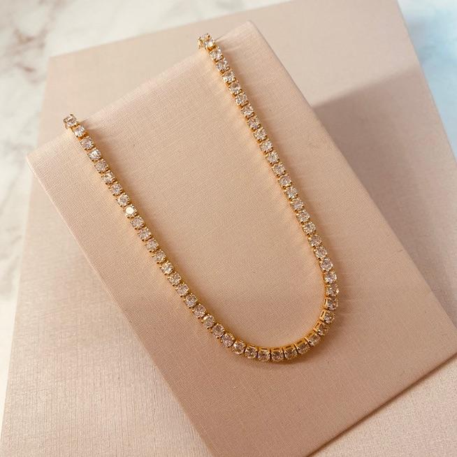 CK OURO RIVIERA CRISTAL 3MM