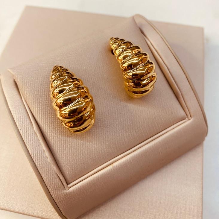 BR OURO MEIA ARGOLA CROISSANT
