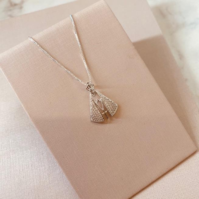 CL PRATA NSA SENHORA MICRO CRAVEJADA CRISTAL
